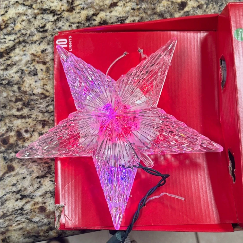 Christmas Tree Topper Color-Changing Star Tree Topper LED